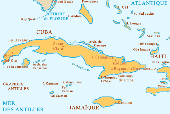 Carte de Cuba