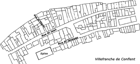 Plan de Villefranche de Conflent