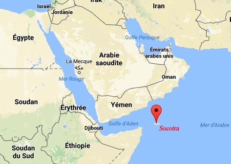 Localisation de Socotra