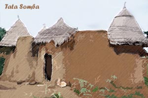 Le tata maison des Sombas au Bénin.